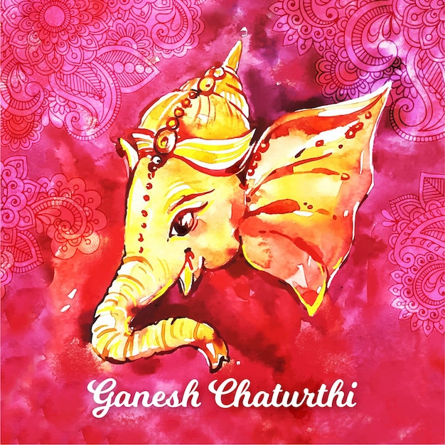 Vettore gratuito ganesh chaturthi