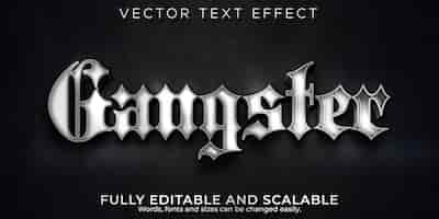 Free vector gangster text effect