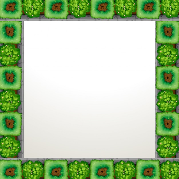 Free vector garden framed background