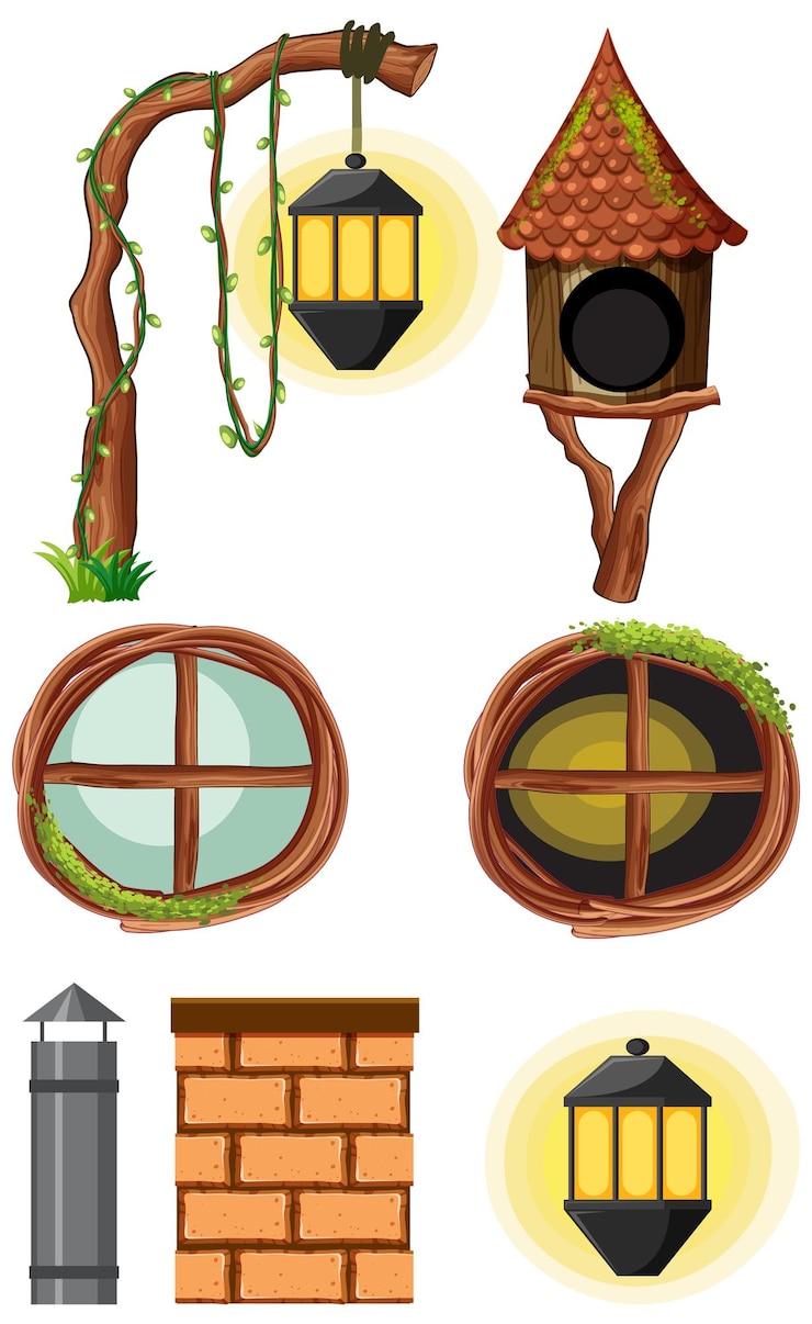 Free Vector garden objects and elements