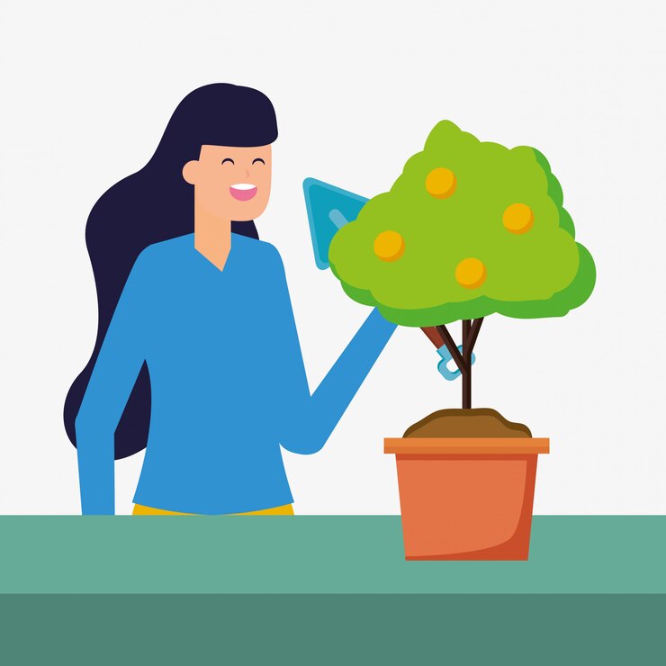 Free Vector gardening concept