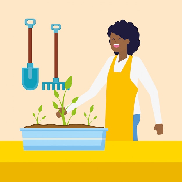 Free vector gardening concept