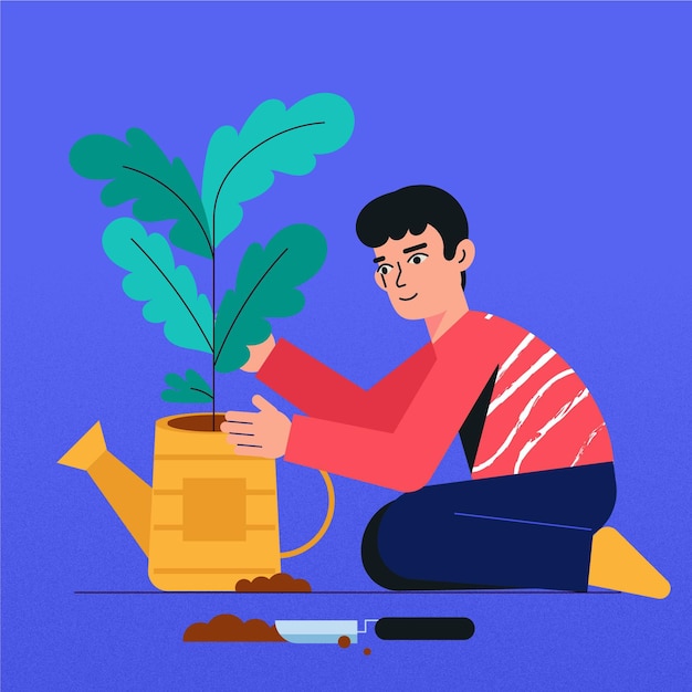 Gardening at home concept