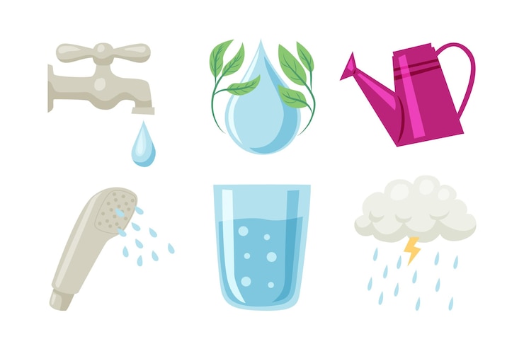 Free Vector gardening icon set flat cartoons style with texture garden tools vector illustration