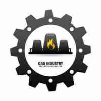 Free vector gas industry