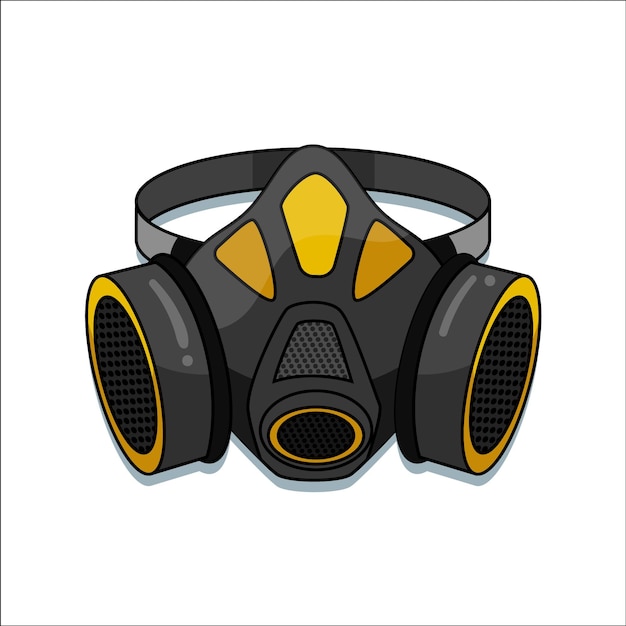 Free vector gas mask respirator concept