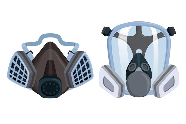 Gas mask respirator