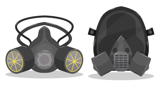 Gas mask respirator