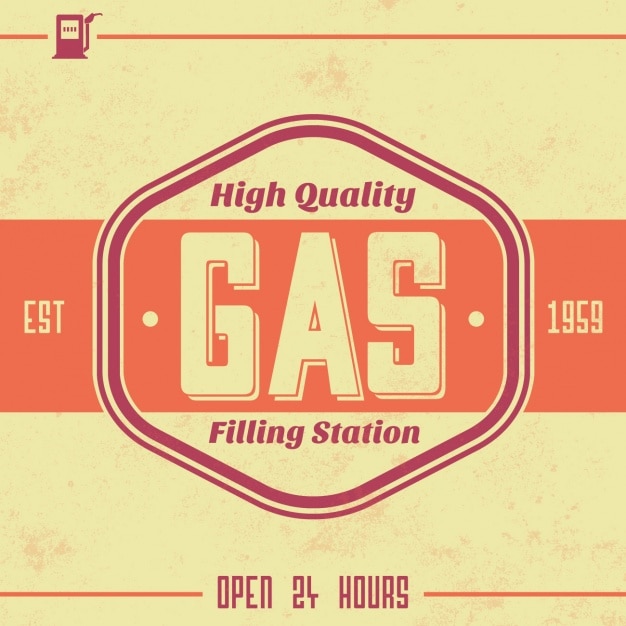 Free vector gas station background design