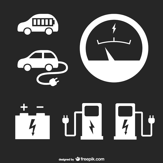 Gas stationicons set