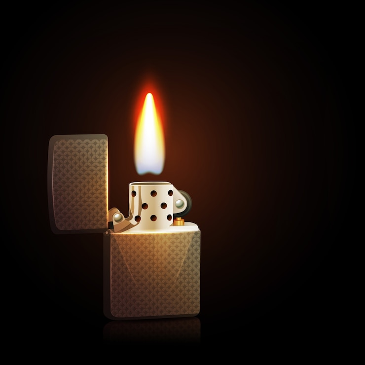 Free Vector gasoline lighter illustration