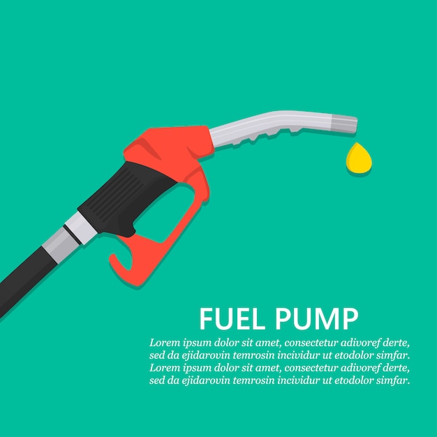 Gasoline pump nozzle with drop