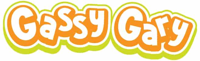 Free vector gassy gary logo text design