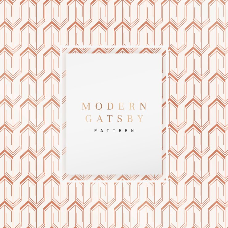 Free Vector gatsby patterned frame