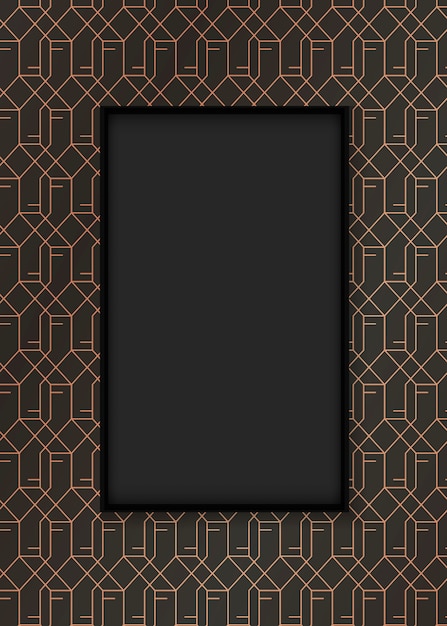 Free vector gatsby patterned frame