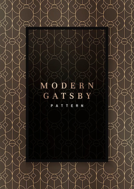 Free vector gatsby patterned frame