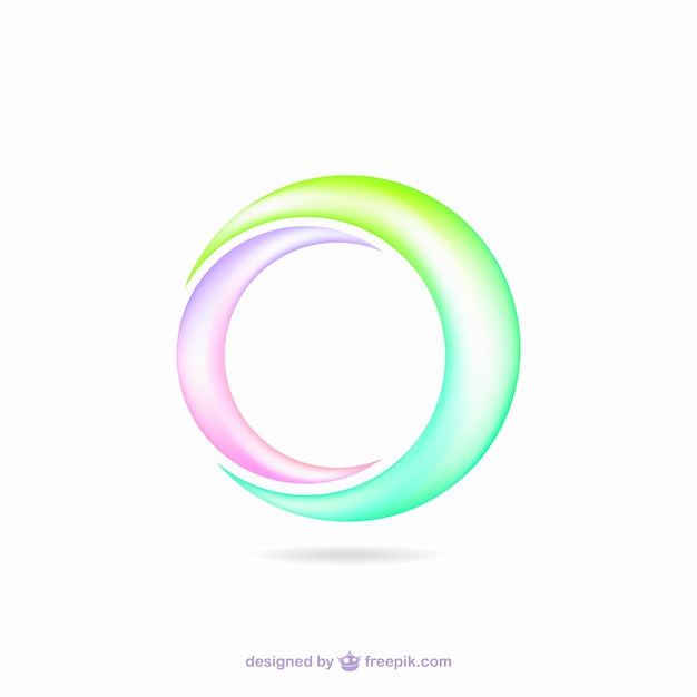 Vettore gratuito vaporose forme circolari colorati