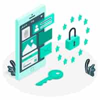 Free vector gdpr concept illustration