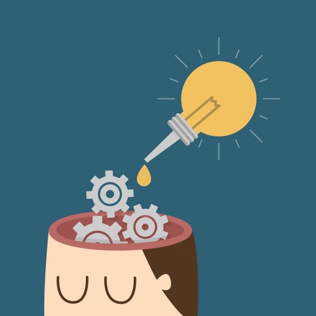 Free Vector gears in the head