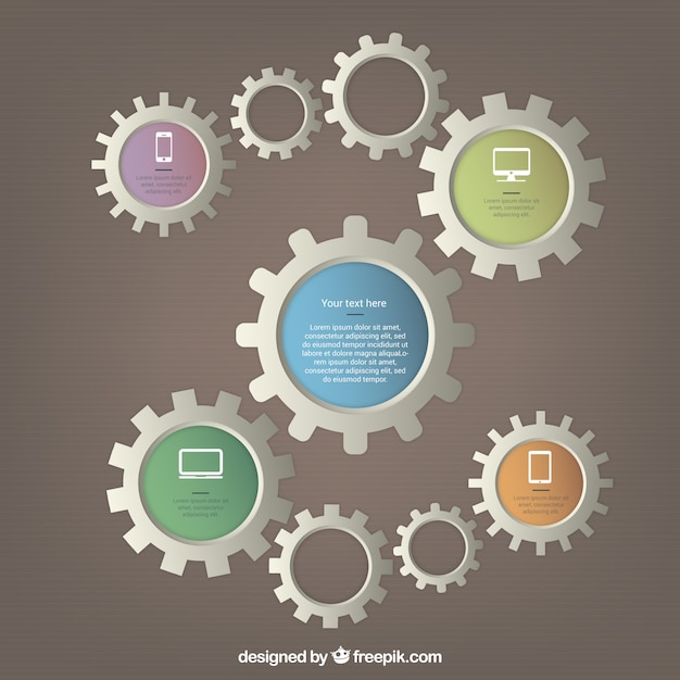 Gears mechanism template