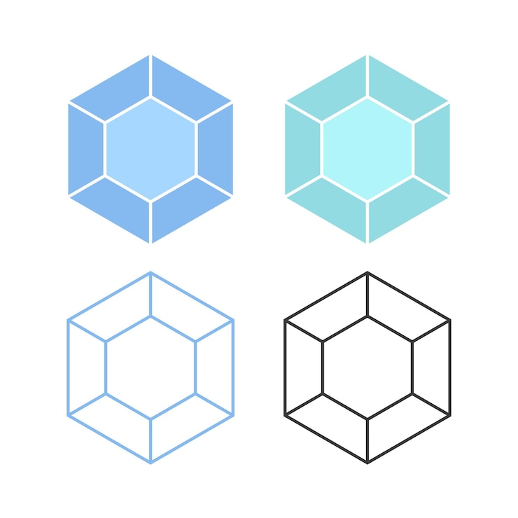 무료 Vector 보석 단순 세트