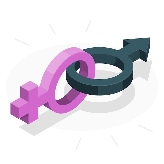 Free vector gender concept illustration