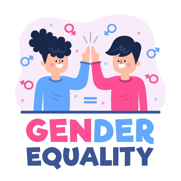 Gender equality concept illustration