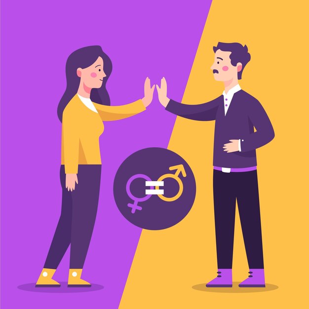 Gender equality concept