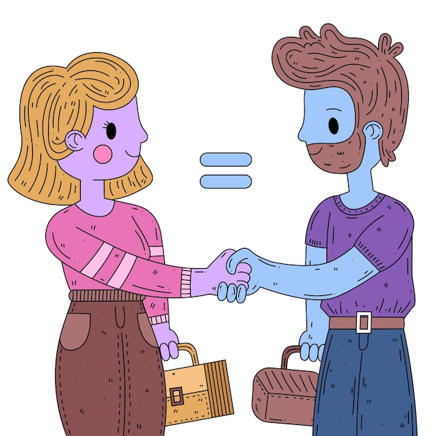 Gender equality illustration