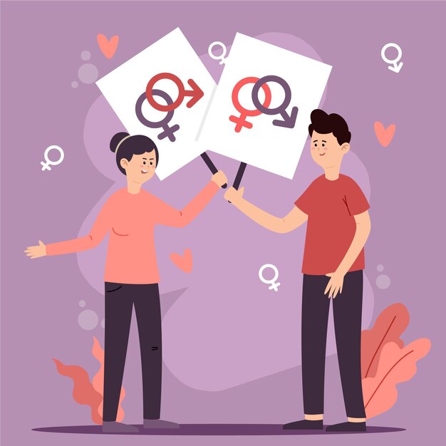 Gender identity illustration design
