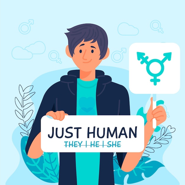 Free vector gender-neutral movement