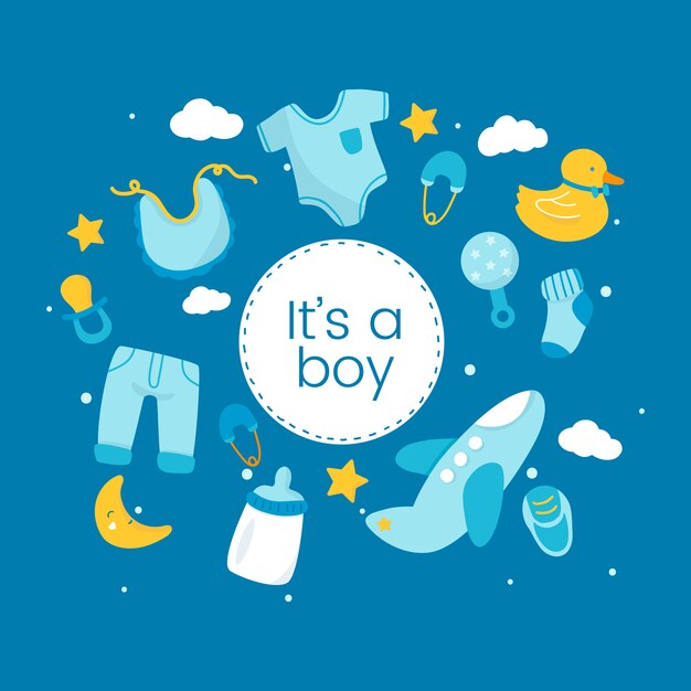 gender reveal of a boy