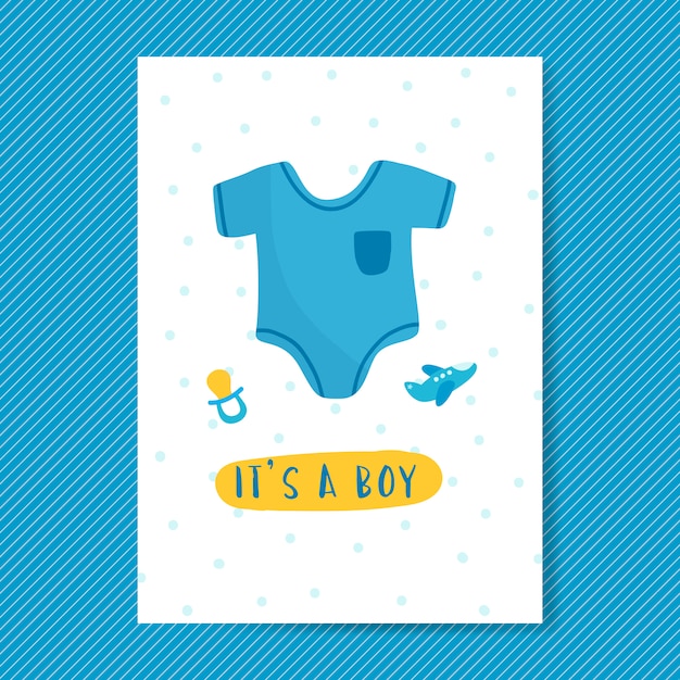 Free vector gender reveal of a boy