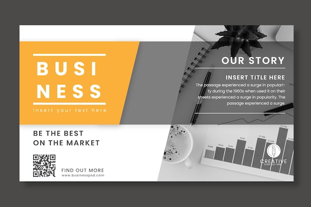 Free vector general business banner template