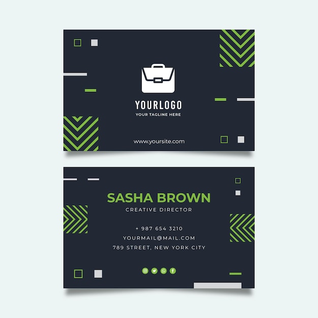 Free vector general business business card template