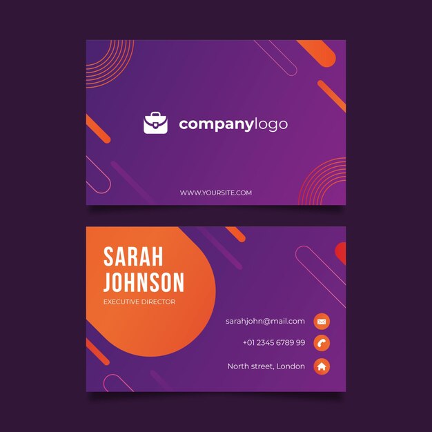 General business card template