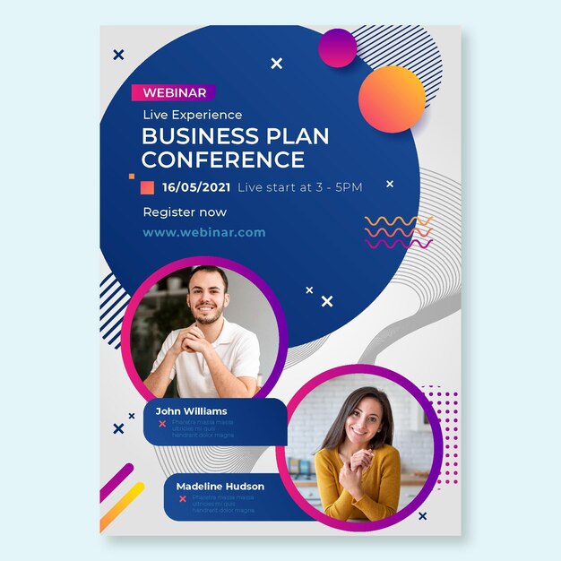 general business conference poster