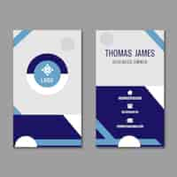 Free vector general business double-sided business card