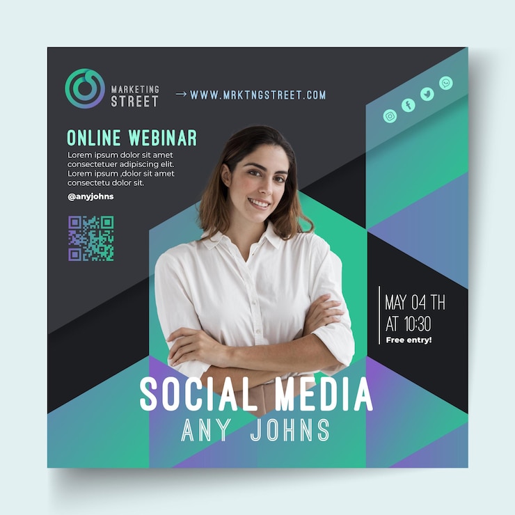 Free Vector general business flyer template
