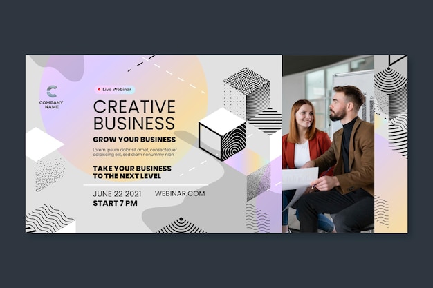 General business horizontal banner template