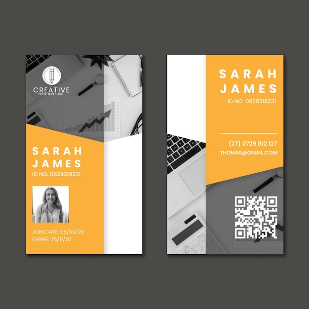 General business id card template