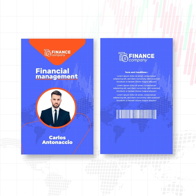 Free vector general business id card template