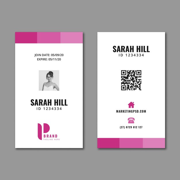 General business id card template