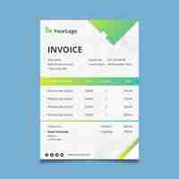 Free vector general business invoice corporate template