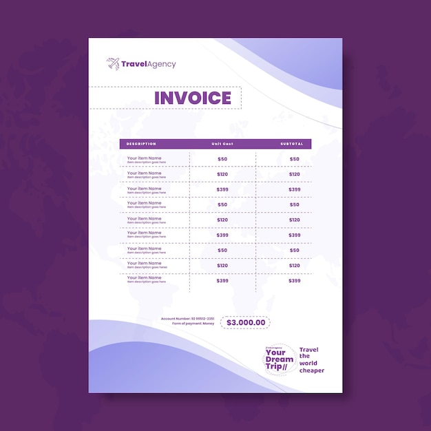 General business invoice template