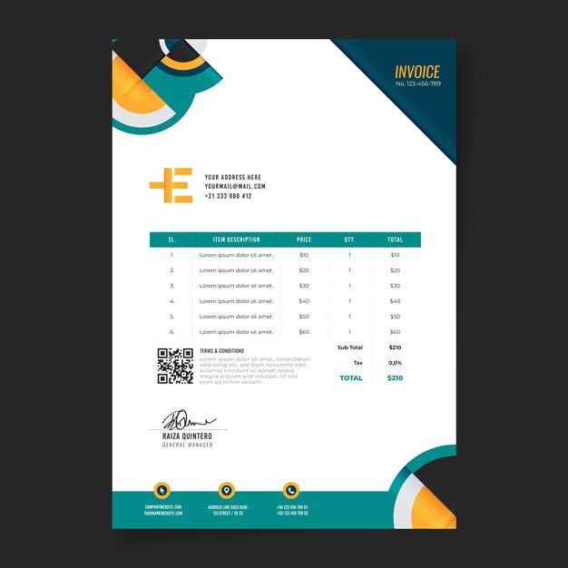 General business invoice