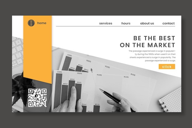 General business landing page