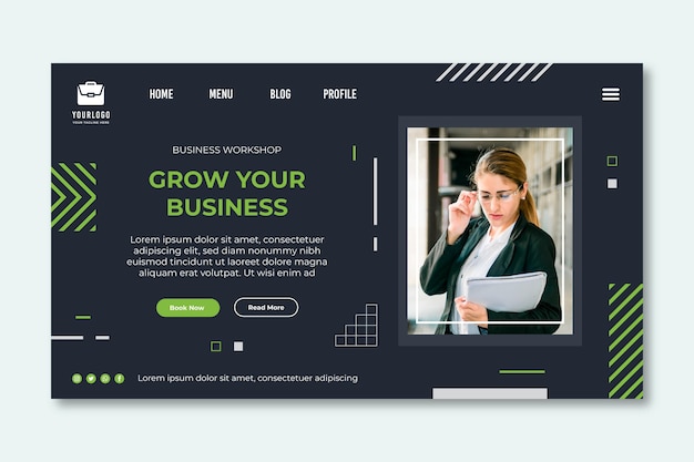 General business landing page