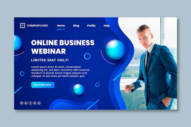 General business landing page