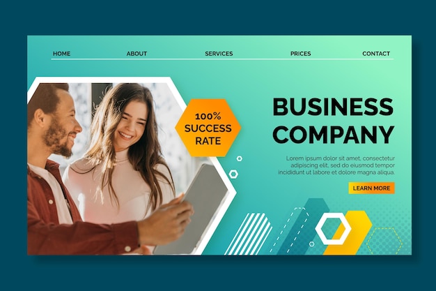 General business landing page